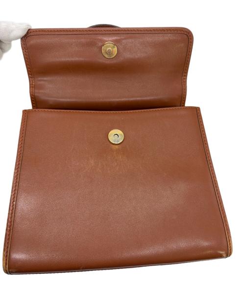 CELINE（セリーヌ）CELINE (セリーヌ) レザーハンドバッグ ブラウンの古着・服飾アイテム