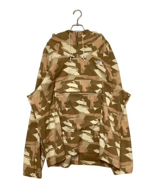 THE NORTH FACE（ザ ノース フェイス）THE NORTH FACE (ザ ノース フェイス) アーモンドバタープリント ストレッチアノラックパーカージャケット ブラウン サイズ:SIZE XLの古着・服飾アイテム
