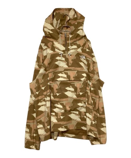 THE NORTH FACE（ザ ノース フェイス）THE NORTH FACE (ザ ノース フェイス) アーモンドバタープリント ストレッチアノラックパーカージャケット ブラウン サイズ:SIZE XLの古着・服飾アイテム
