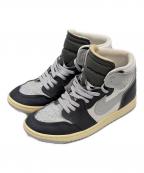 NIKEナイキ）の古着「ハイカットスニーカー」｜グレー×ネイビー