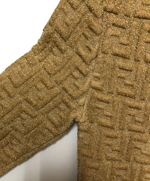 FENDI（フェンディ）FENDI (フェンディ) ニット ゴールド サイズ:38の古着・服飾アイテム