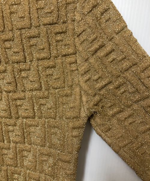 FENDI（フェンディ）FENDI (フェンディ) ニット ゴールド サイズ:38の古着・服飾アイテム