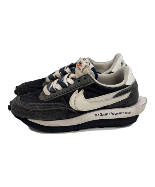 NIKE（ナイキ）NIKE (ナイキ) sacai (サカイ) FRAGMENT DESIGN (フラグメントデザイン) ローカットスニーカー/LD WAFFLE/SF/エルディー ワッフル エスエフ ネイビー×ホワイト サイズ:SIZE 24.5cmの古着・服飾アイテム