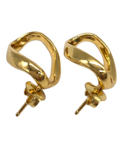 DRIES VAN NOTEN（ドリスヴァンノッテン）DRIES VAN NOTEN (ドリスヴァンノッテン) オーバルフープピアスセット ゴールドの古着・服飾アイテム