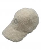 MONCLERモンクレール）の古着「ボアベースボールキャップ」｜ベージュ