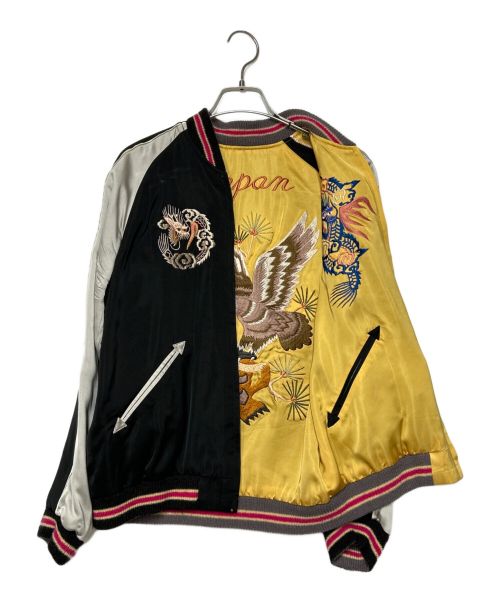 TAILOR TOYO（テーラー東洋）TAILOR TOYO (テーラー東洋) Early 1950s Style Acetate Souvenir Jacket ブラック×イエロー サイズ:SIZE Sの古着・服飾アイテム