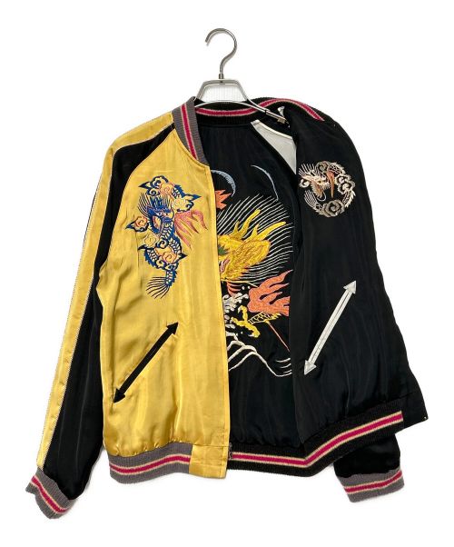 TAILOR TOYO（テーラー東洋）TAILOR TOYO (テーラー東洋) Early 1950s Style Acetate Souvenir Jacket ブラック×イエロー サイズ:SIZE Sの古着・服飾アイテム