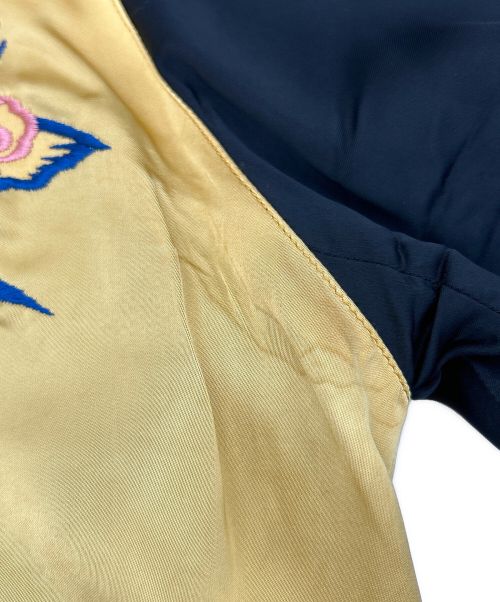 TAILOR TOYO（テーラー東洋）TAILOR TOYO (テーラー東洋) Early 1950s Style Acetate Souvenir Jacket ブラック×イエロー サイズ:SIZE Sの古着・服飾アイテム