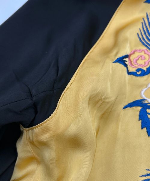 TAILOR TOYO（テーラー東洋）TAILOR TOYO (テーラー東洋) Early 1950s Style Acetate Souvenir Jacket ブラック×イエロー サイズ:SIZE Sの古着・服飾アイテム