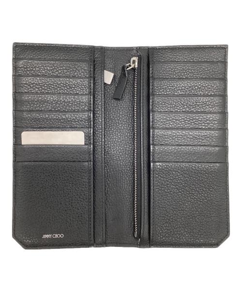 JIMMY CHOO（ジミーチュウ）JIMMY CHOO (ジミーチュウ) スタッズウォレット ブラックの古着・服飾アイテム