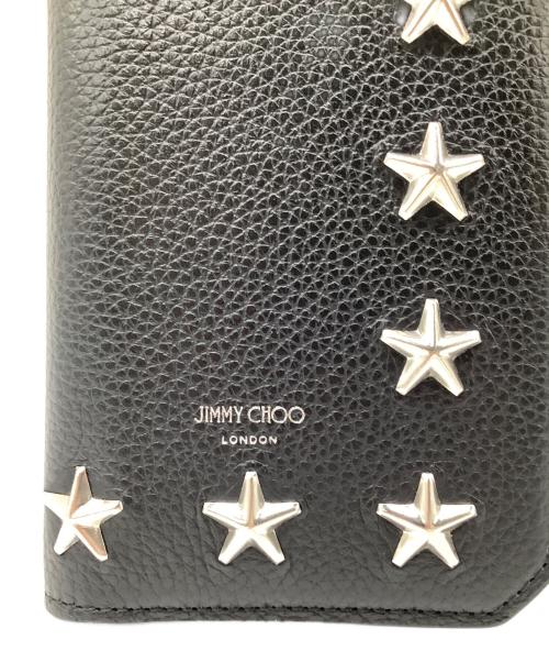 JIMMY CHOO（ジミーチュウ）JIMMY CHOO (ジミーチュウ) スタッズウォレット ブラックの古着・服飾アイテム