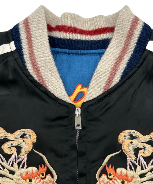 東洋エンタープライズ（トウヨウエンタープライズ）東洋エンタープライズ (トウヨウエンタープライズ) スーベニアジャケット ブラック×ブルー サイズ:SIZE Sの古着・服飾アイテム