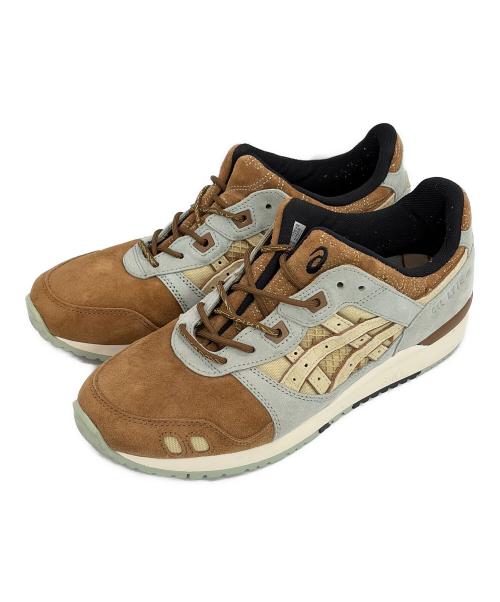 asics（アシックス）asics (アシックス) クラシックラニングシューズ ブラウン×ブルー サイズ:SIZE 25.5cmの古着・服飾アイテム