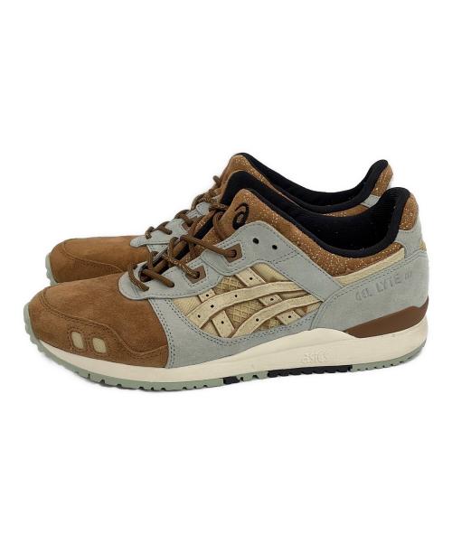 asics（アシックス）asics (アシックス) クラシックラニングシューズ ブラウン×ブルー サイズ:SIZE 25.5cmの古着・服飾アイテム