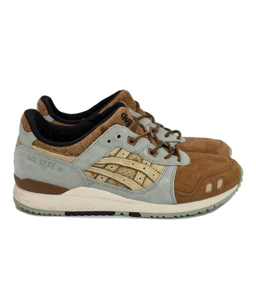 asics（アシックス）asics (アシックス) クラシックラニングシューズ ブラウン×ブルー サイズ:SIZE 25.5cmの古着・服飾アイテム