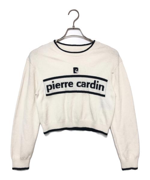 FRAY ID（フレイ アイディー）FRAY ID (フレイ アイディー) pierre cardin (ピエール・カルダン) ロングスリーブニット ホワイト×ブラック サイズ:不明 未使用品の古着・服飾アイテム