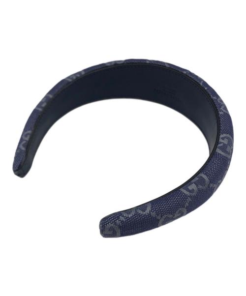 GUCCI（グッチ）GUCCI (グッチ) カチューシャ ネイビーの古着・服飾アイテム