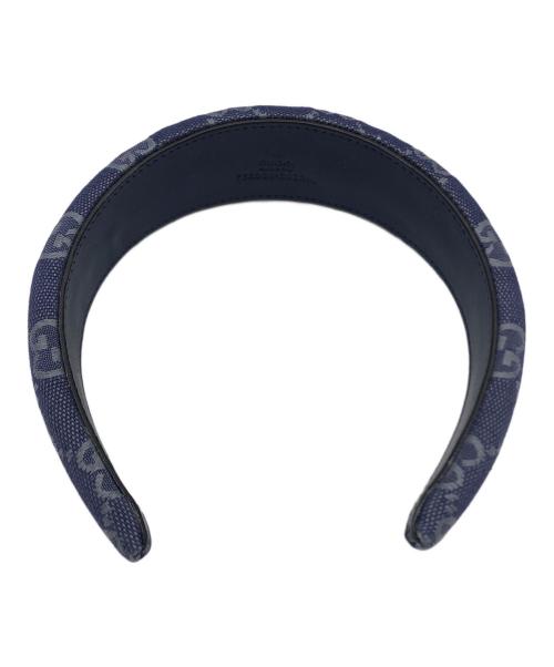 GUCCI（グッチ）GUCCI (グッチ) カチューシャ ネイビーの古着・服飾アイテム