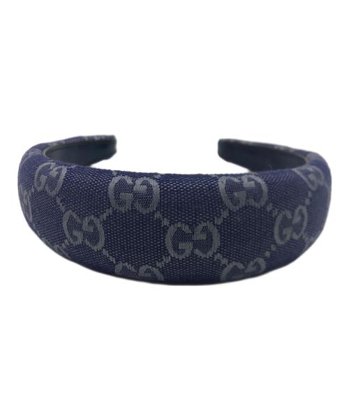 GUCCI（グッチ）GUCCI (グッチ) カチューシャ ネイビーの古着・服飾アイテム