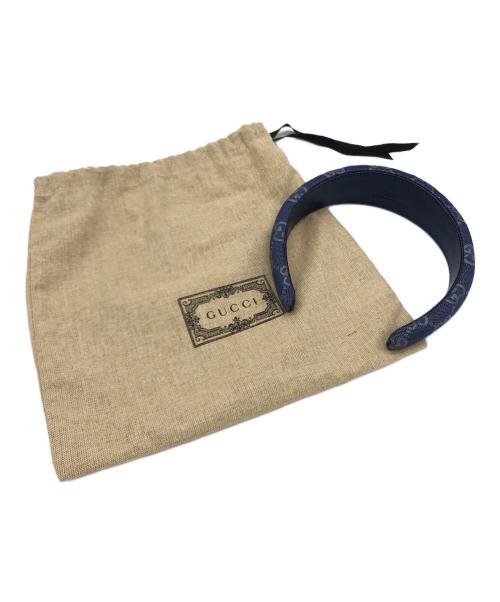 GUCCI（グッチ）GUCCI (グッチ) カチューシャ ネイビーの古着・服飾アイテム