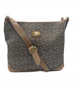 CELINEセリーヌ）の古着「マカダム　ショルダーバッグ」｜ベージュ