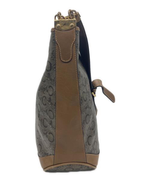 CELINE（セリーヌ）CELINE (セリーヌ) マカダム　ショルダーバッグ ベージュの古着・服飾アイテム