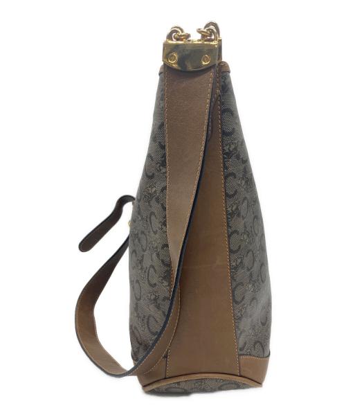 CELINE（セリーヌ）CELINE (セリーヌ) マカダム　ショルダーバッグ ベージュの古着・服飾アイテム