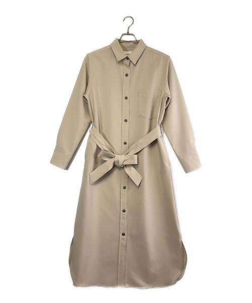 SOEJU（ソージュ）SOEJU (ソージュ) ソフトオックスシャツワンピース ベージュ サイズ:SIZE Mの古着・服飾アイテム
