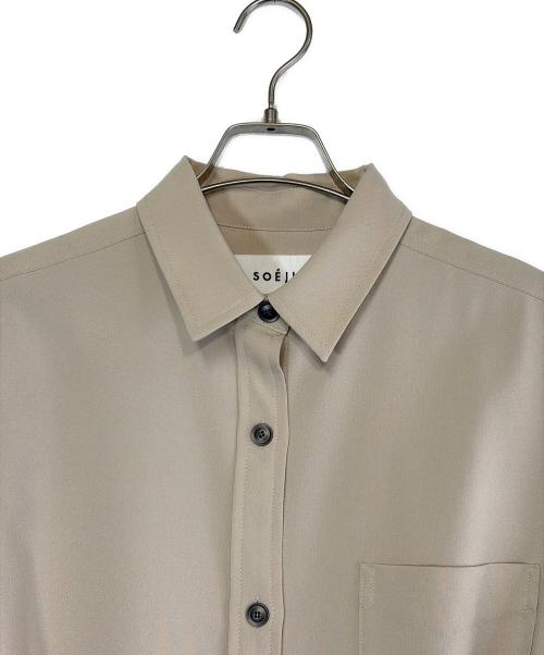 SOEJU（ソージュ）SOEJU (ソージュ) ソフトオックスシャツワンピース ベージュ サイズ:SIZE Mの古着・服飾アイテム