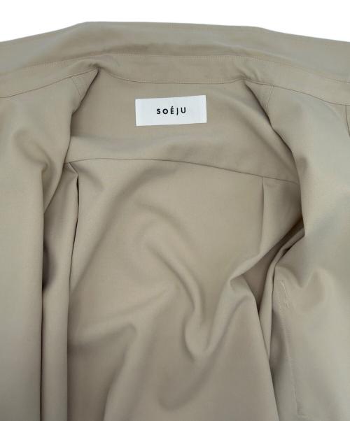 SOEJU（ソージュ）SOEJU (ソージュ) ソフトオックスシャツワンピース ベージュ サイズ:SIZE Mの古着・服飾アイテム