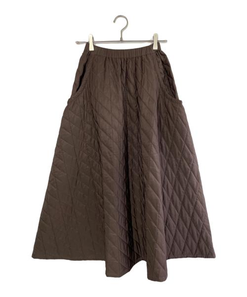MCHATT（マチャット）MCHATT (マチャット) キルティングスカート ブラウン サイズ:SIZE Freeの古着・服飾アイテム