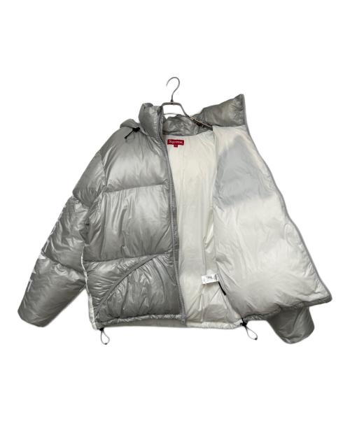 SUPREME（シュプリーム）SUPREME (シュプリーム) 21AW Featherweight Down Jacket ホワイト×グレー サイズ:SIZE Mの古着・服飾アイテム
