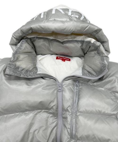 SUPREME（シュプリーム）SUPREME (シュプリーム) 21AW Featherweight Down Jacket ホワイト×グレー サイズ:SIZE Mの古着・服飾アイテム
