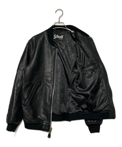 Schott（ショット）Schott (ショット) LEATHER JACKET BOWERY ブラック サイズ:SIZE Sの古着・服飾アイテム