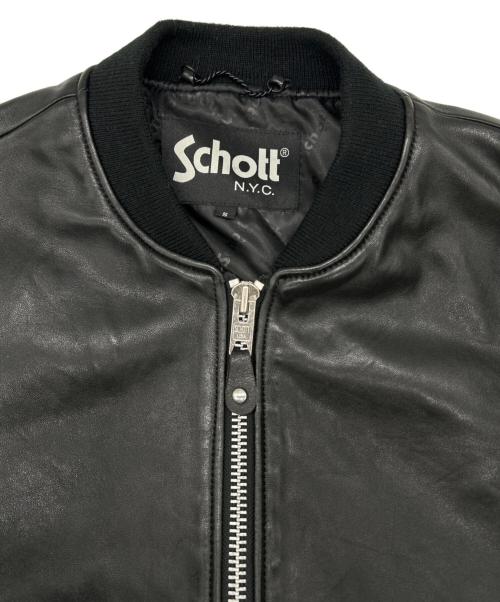 Schott（ショット）Schott (ショット) LEATHER JACKET BOWERY ブラック サイズ:SIZE Sの古着・服飾アイテム