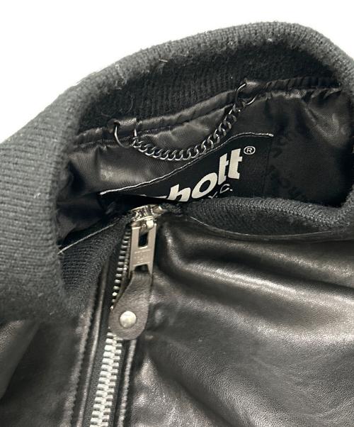 Schott（ショット）Schott (ショット) LEATHER JACKET BOWERY ブラック サイズ:SIZE Sの古着・服飾アイテム