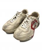 GUCCIグッチ）の古着「マウスプリントスニーカー」｜ベージュ