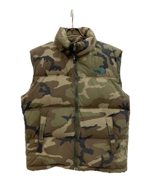 THE NORTH FACE（ザ ノース フェイス）THE NORTH FACE (ザ ノース フェイス) ヌプシダウンベスト オリーブ サイズ:Lの古着・服飾アイテム
