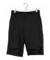 COMME des GARCONS（コムデギャルソン）の古着「ウールストライプショートパンツ」｜ブラック