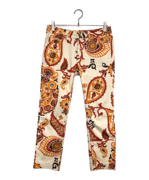 GUCCI（グッチ）GUCCI (グッチ) パンツ ベージュ×オレンジ サイズ:SIZE 42の古着・服飾アイテム