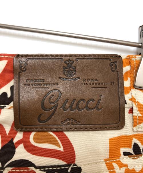 GUCCI（グッチ）GUCCI (グッチ) パンツ ベージュ×オレンジ サイズ:SIZE 42の古着・服飾アイテム