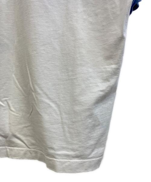 KENZO（ケンゾー）KENZO (ケンゾー) S/S Gradient Embroidered Round Neck ホワイト×ブルー サイズ:XLの古着・服飾アイテム