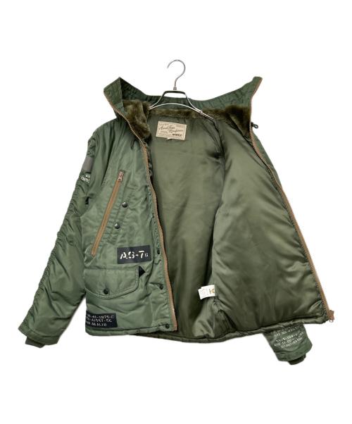 AVIREX（アヴィレックス）AVIREX (アヴィレックス) ジップジャケット オリーブ サイズ:Mの古着・服飾アイテム