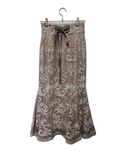 Snidel（スナイデル）Snidel (スナイデル) レースアップマーメイドスカート ベージュ サイズ:0サイズ 未使用品の古着・服飾アイテム