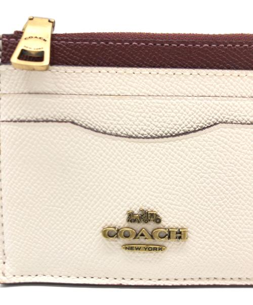COACH（コーチ）COACH (コーチ) カード&コインケース ベージュ×ピンクの古着・服飾アイテム
