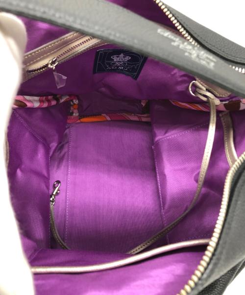 A.D.M.J.（エーディーエムジェイ）A.D.M.J. (エーディーエムジェイ) ハンドバッグ ブラックの古着・服飾アイテム