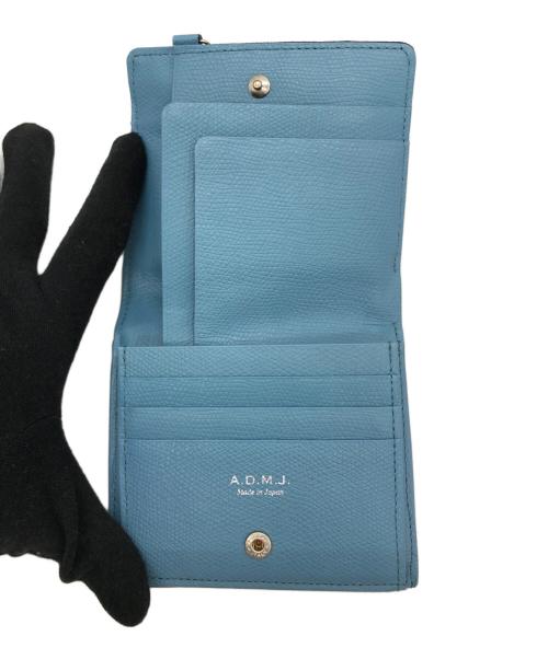 A.D.M.J.（エーディーエムジェイ）A.D.M.J. (エーディーエムジェイ) 3つ折り財布 ブラックの古着・服飾アイテム