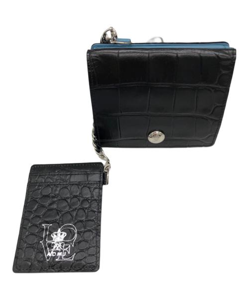 A.D.M.J.（エーディーエムジェイ）A.D.M.J. (エーディーエムジェイ) 3つ折り財布 ブラックの古着・服飾アイテム