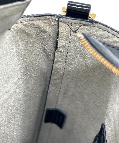 ANYA HINDMARCH（アニヤ・ハインドマーチ）ANYA HINDMARCH (アニヤハインドマーチ) 2WAYエナメルトートバッグ ブラックの古着・服飾アイテム