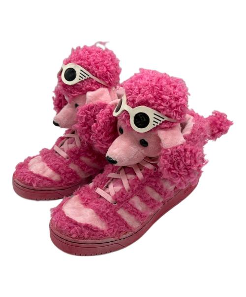 adidas（アディダス）adidas (アディダス) JEREMY SCOTT (ジェレミースコット) ハイカットスニーカー ピンク サイズ:28.5の古着・服飾アイテム